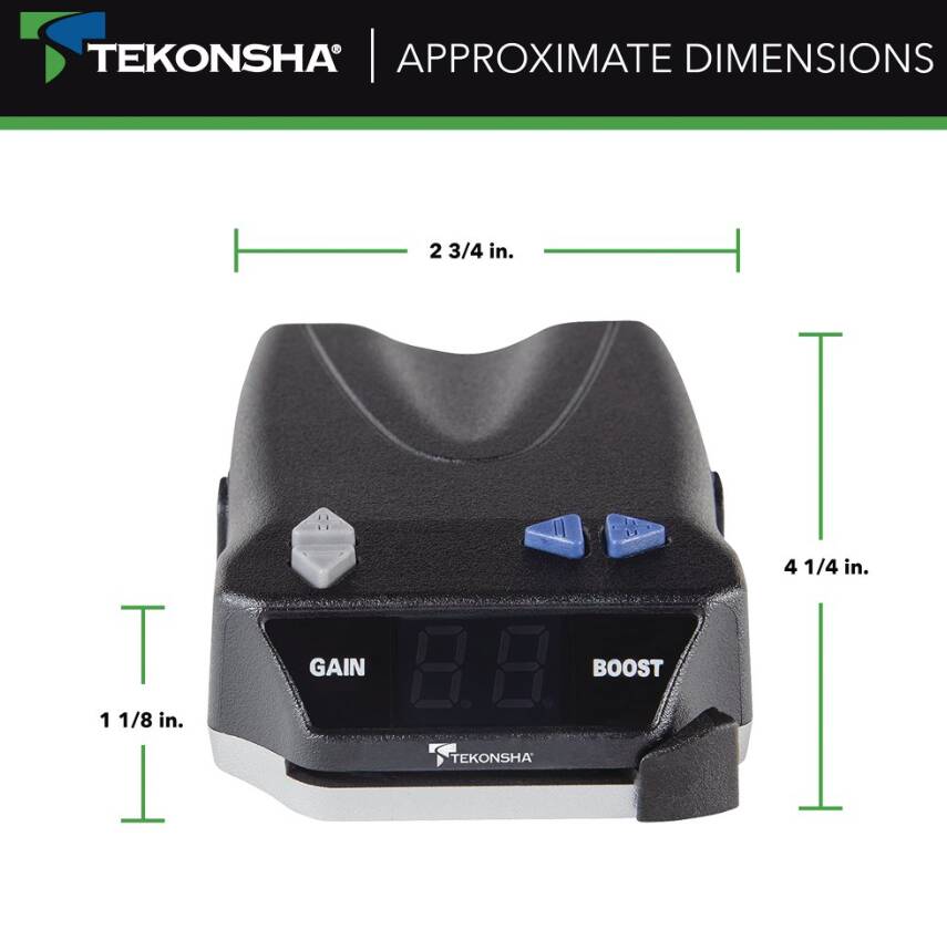 Tekonsha BRAKE-EVN Proportional Brake Controller for Trailers with 1-4 Axles, Black • 8508220