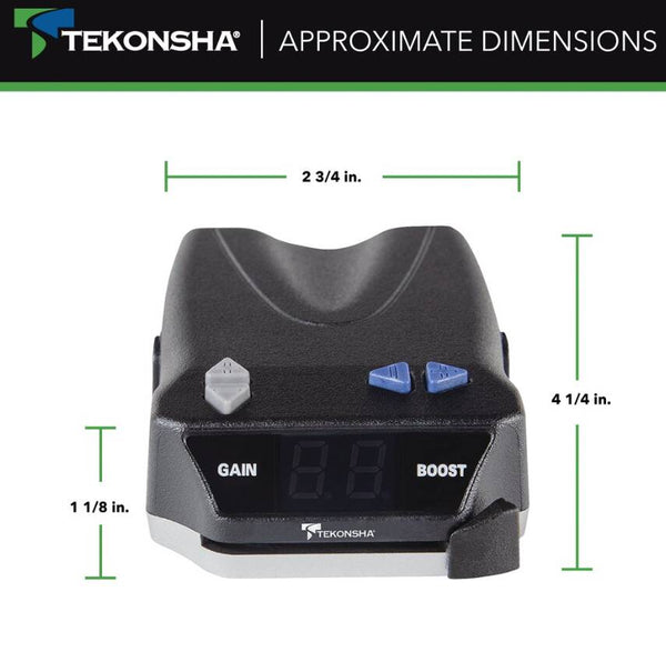 Tekonsha BRAKE-EVN Proportional Brake Controller for Trailers with 1-4 Axles, Black • 8508220