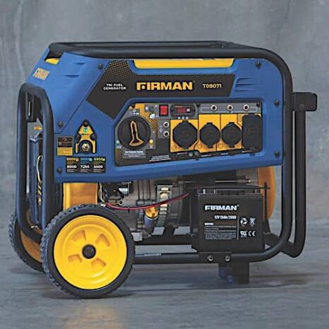 Firman Tri Fuel 10000 Watt Generator With Electric Start • T08071