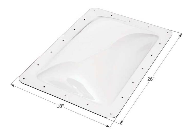 Icon RV Skylight 22" x 14" - Clear • 01820