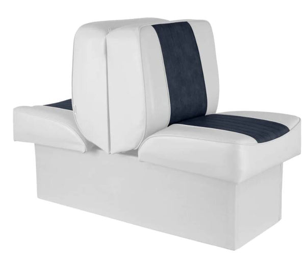 Wise Deluxe Series Back to Back Lounge Seat - White / Navy • 8WD707P-1-924