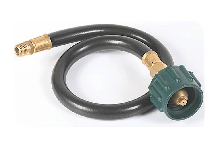 Camco Low Pressure LP Gas Hose 20" (ACME Nut to 1/4" Male Thread) • 59843