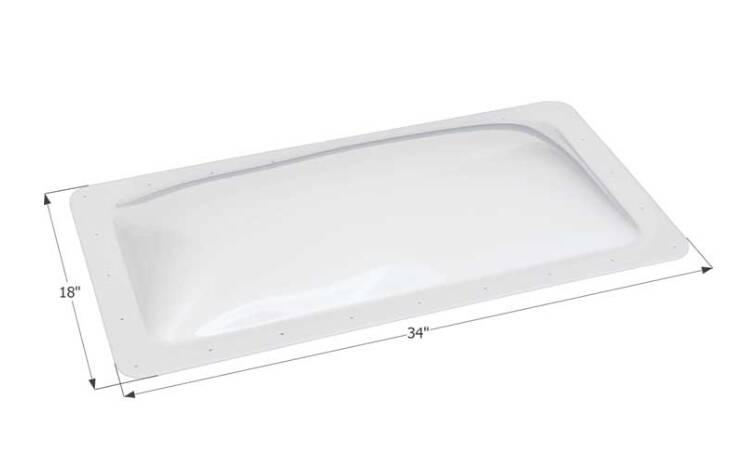 Icon RV Skylight 14" x 30" - Translucent White • 01849
