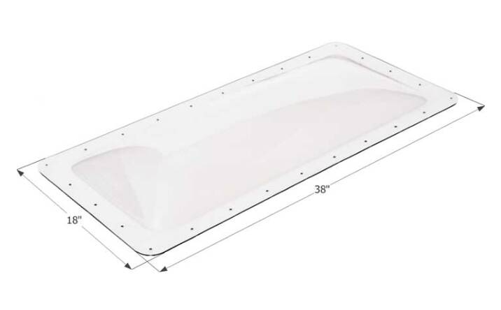 Icon RV Skylight 34" x 14" - Clear • 01850