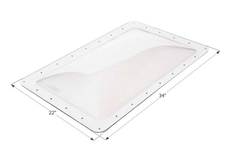 Icon RV Skylight 30" x 18" - Clear • 01854