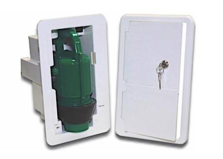 Lippert Waste Master Sewer Hose Hatch with Locking Door • 362881