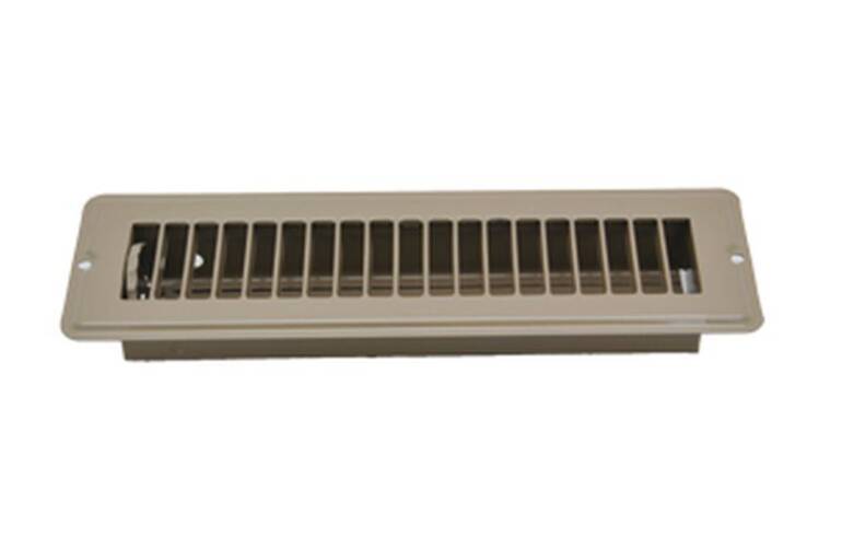 AP Products 2-1/4" x 10" Floor Register w/ Damper, Brown • 013-641