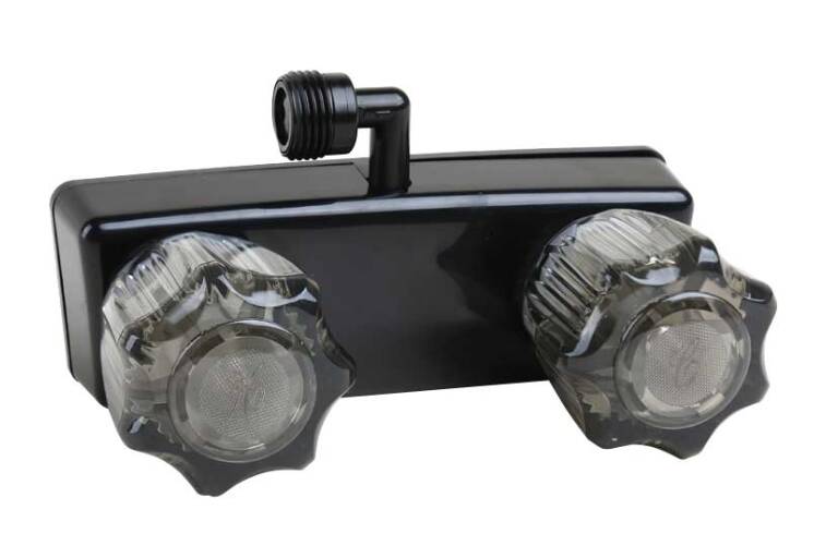 Dura Faucet RV Shower Faucet For Exterior Shower Boxes Black • DF-SA100S1-BK