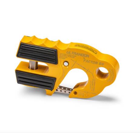Factor 55 UltraHook Winch Hook with Shackle Mount, Yellow • 00250-03