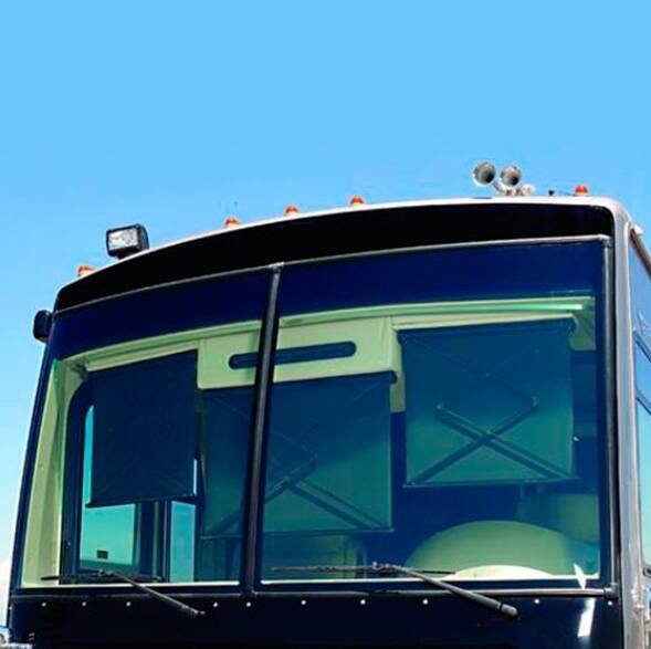 Carefree Power SmartVisor Black Polypropylene Right Electric Windshield Shade • YS030QA34R-RP