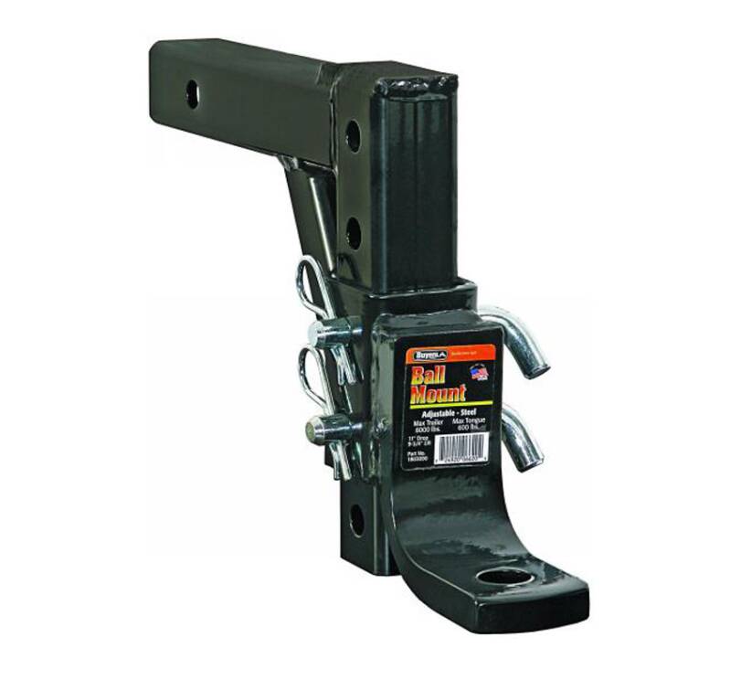 Buyers 4-Position Adjustable Ball Mount with 11" Max Drop and 9-3/4" Max Lift • 1803090