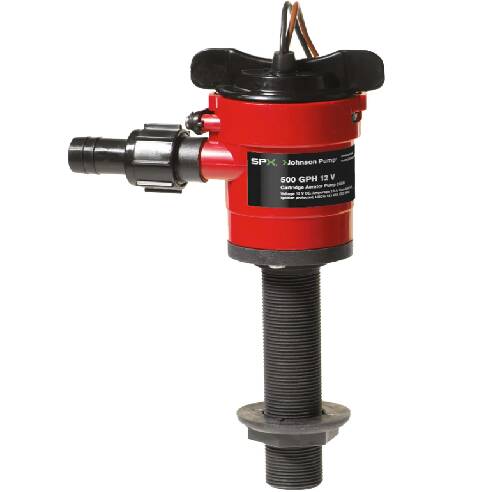 Johnson Pump Cartridge Aerator 500 GPH Straight Intake - 12V • 28503