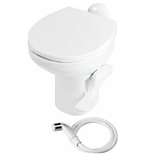 Thetford Aqua Magic Style II RV Ceramic Toilet High Profile With Sprayer - White • 42060