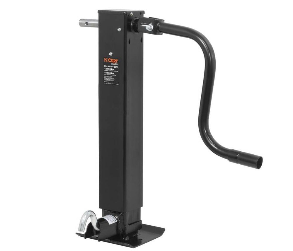 Curt Direct-Weld Square Jack with Side Handle, 12,000 Lbs, 12-1/2" Travel • 28512