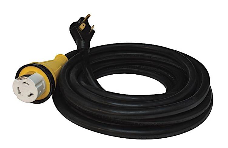 Valterra Mighty Cord 30AM-50AF Locking Ring Power Cord for RV - 25' • A10-3050EDBK