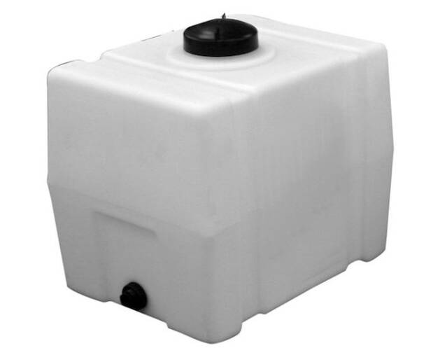 RomoTech 100 Gallon Square End Polyethylene Storage Tank 38" X 30" X 29" • 82123929