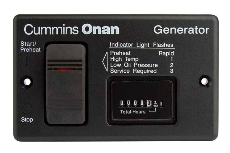 Cummins Remote Start/Stop with Analog Hourmeter for QD Models • 300-4943