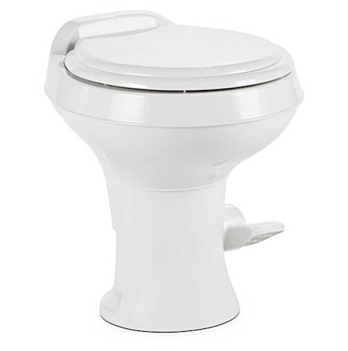 Dometic 300 Series Lightweight Standard Height RV Toilet - White • 302300071