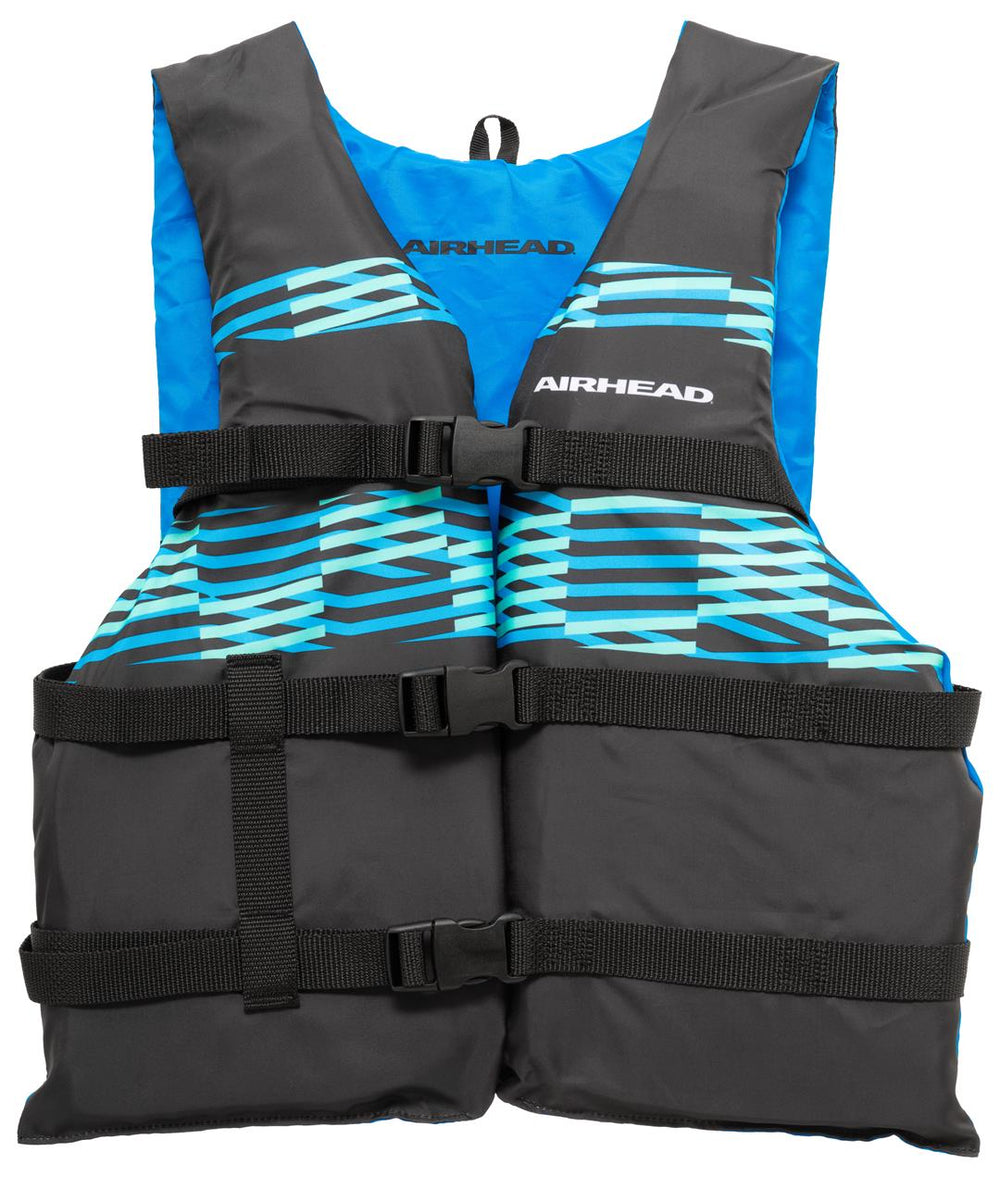 Airhead Element Open Sided Life Vest, Oversize, Black/Aqua • 30092-16-A-BKTL