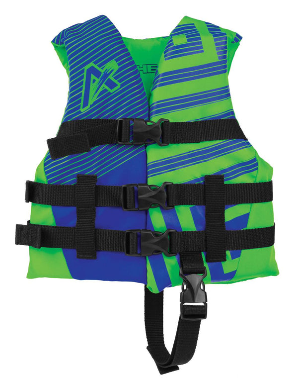 Airhead Trend Life Jacket Vest, Green/Blue, Child • 30081-02-A-LGBL