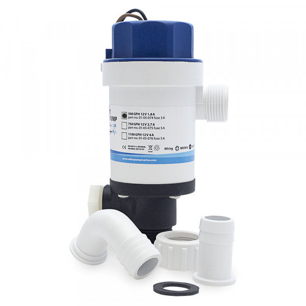 Albin Pump Twinport Aerator Pump - 750 GPH - 12V • 01-05-075