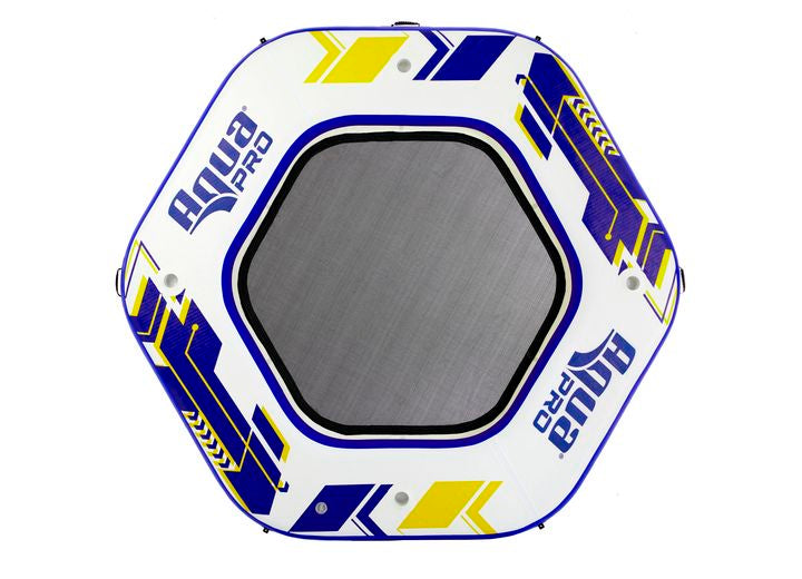 Aqua Leisure Hex Dock Inflatable Island with Pump & Backpack – 10 ft. Diameter • APR20922