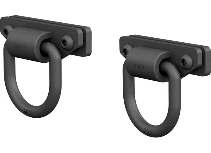 Aries Bolt-On Anti-Rattle D-Rings 9,000 Lbs, 2-Pack • 2081300