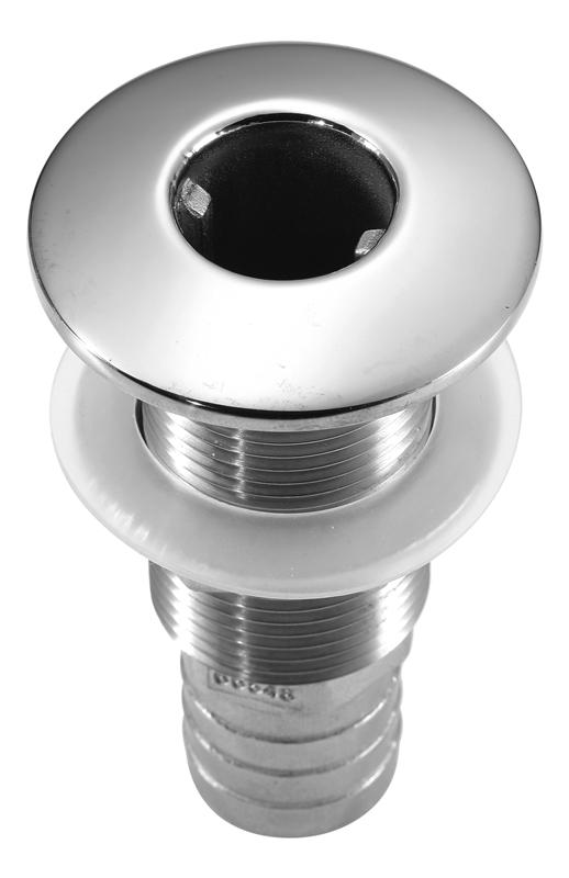 Attwood 1-1/2" Hole Stainless Steel Thru-Hull Fitting for 1-1/8" Hose • 66549-3