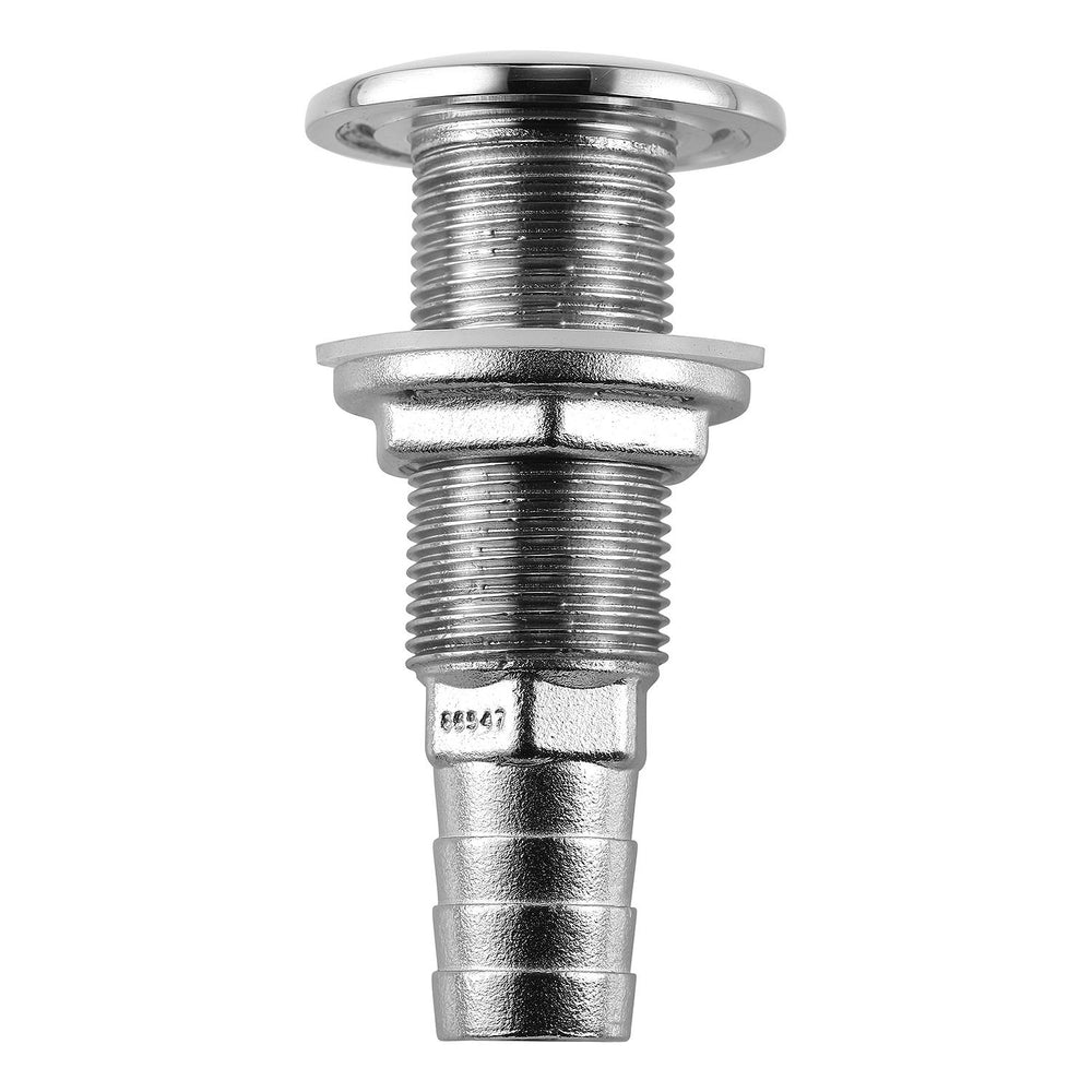 Attwood 1-1/8" Hole Stainless Steel Thru-Hull Fitting for 5/8" Hose • 66546-3
