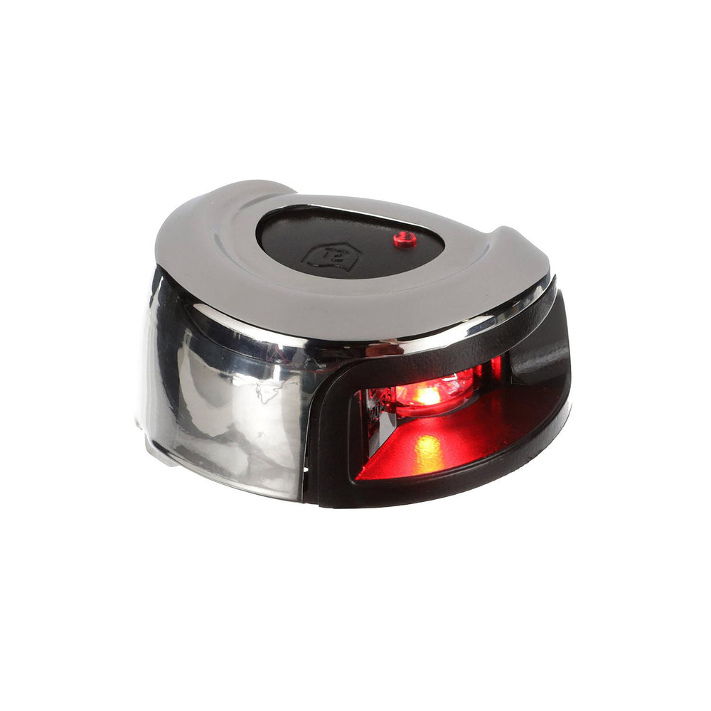 Attwood LightArmor Stainless Steel Deck Mount Port Side Red LED Light • NV2012SSR-7