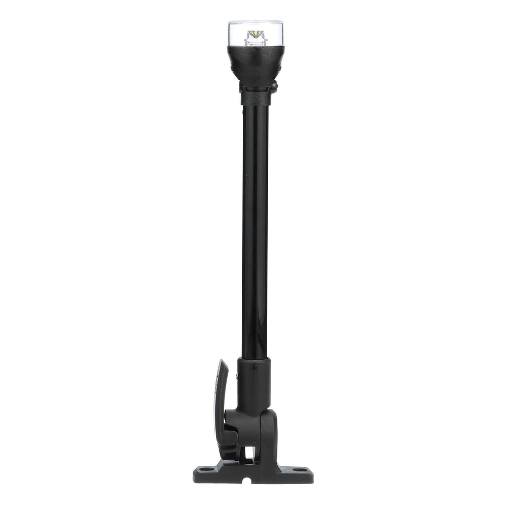 Attwood 12" Plastic Horizontal Mount Fold Down Anti-Glare All-Round LED Light with Base • 5558-P12A7