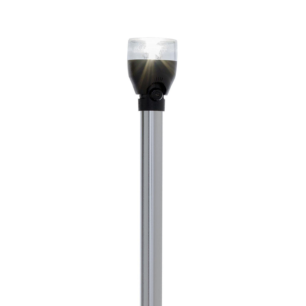 Attwood 48" Locking-Collar Articulating White All-Round Pole LED Light • 5530-48A7