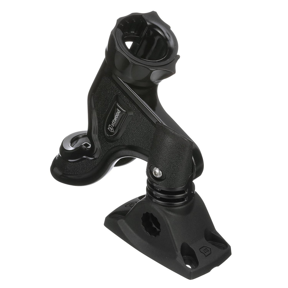 Attwood Heavy-Duty Pro Series Black Rod Holder with Combo Mount • 5010-4