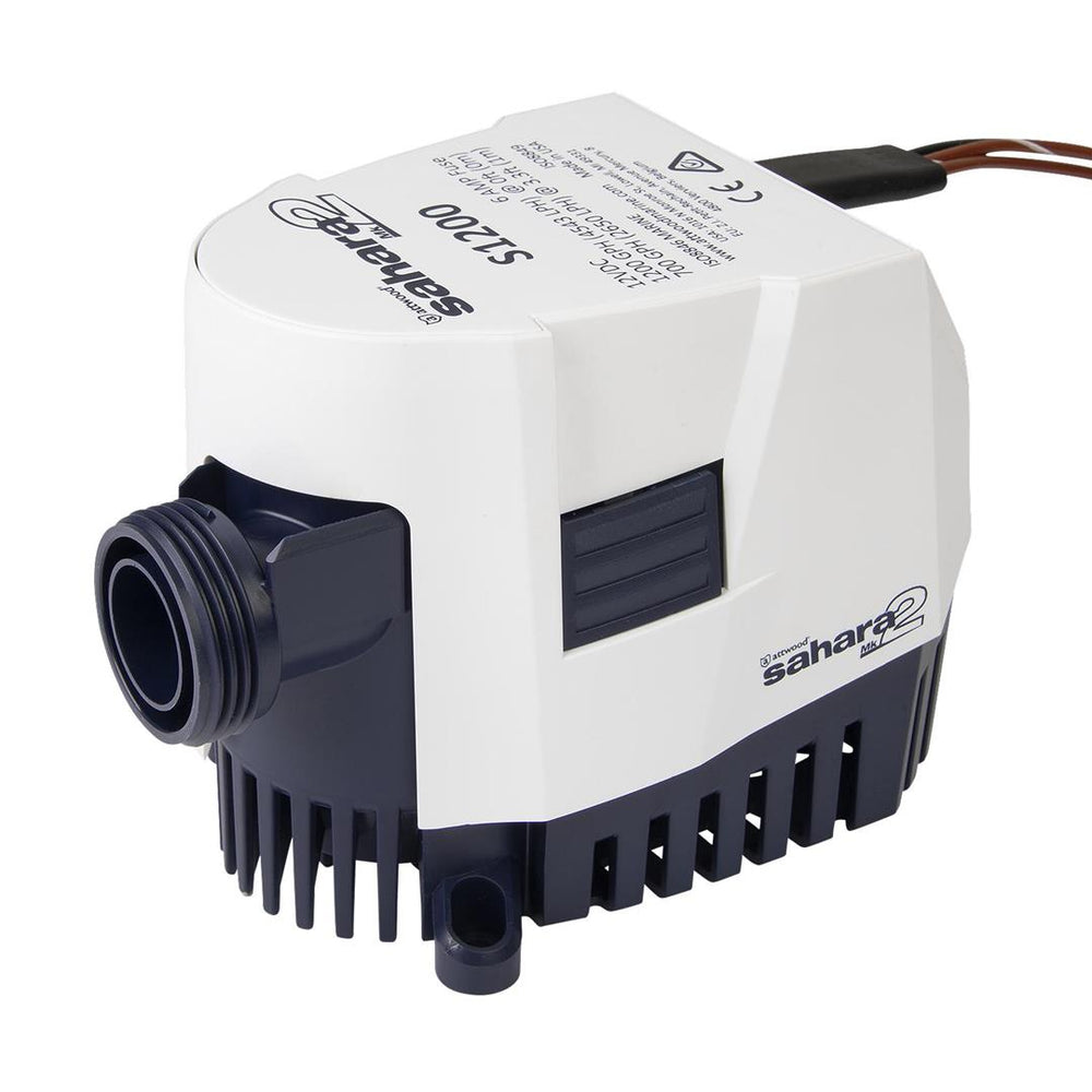 Attwood Sahara MK2 S1200 24V 1200 GPH Electric Automatic Impeller Submersible Bilge Pump • 5513-7