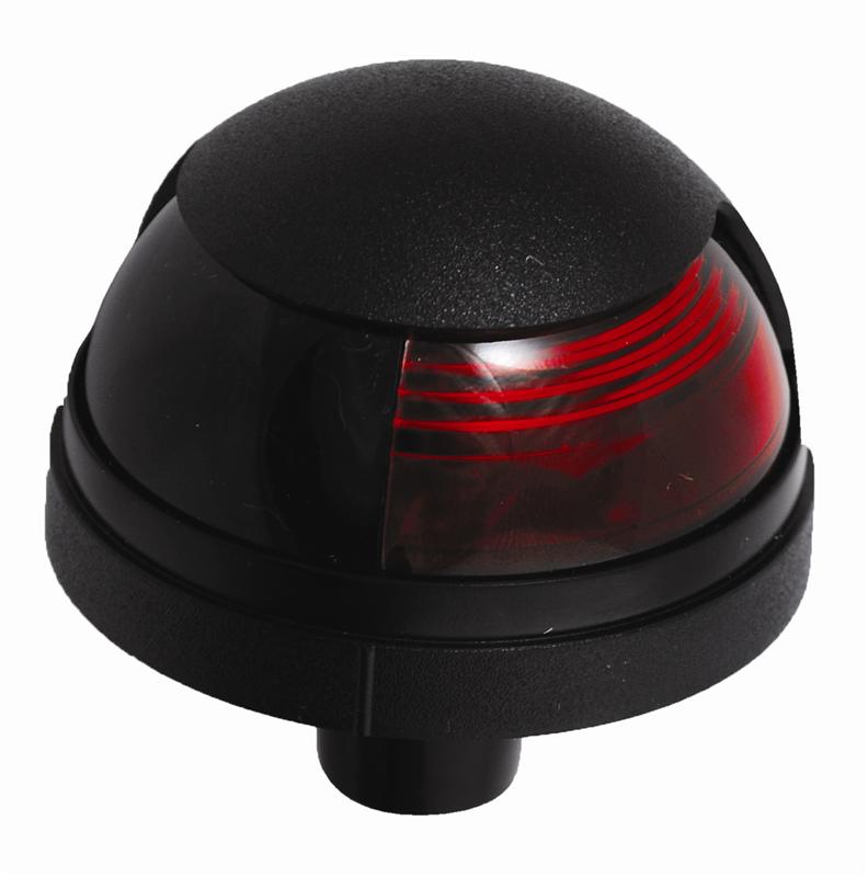 Attwood 12 V Deck Mount Port Side Light, Red Lens • 5040R7