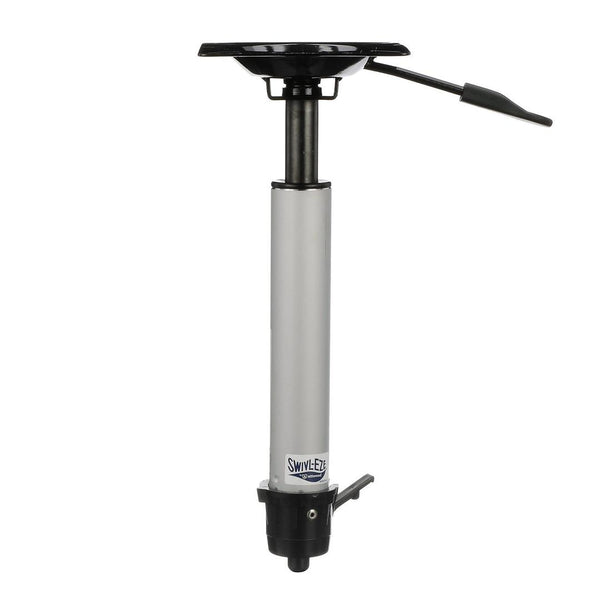 Attwood Wedge 13"-19" H x 2-3/8" D Anodized Satin Extension Adjustable Post with Seat Mount • SP-37904