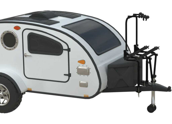 Arvika Teardrop Trailer A-Frame Bike Rack - 2 Bikes • 7002AFTAB