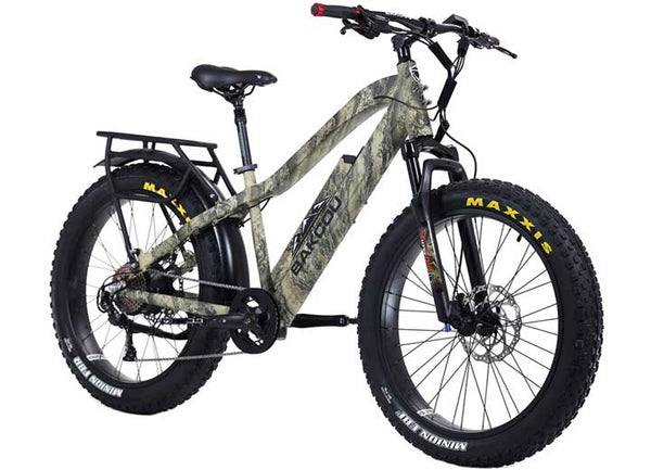 Bakcou Flatlander Fat Tire E-Bike, 25ah, Realtree Excape • B-F-RTEX-B25