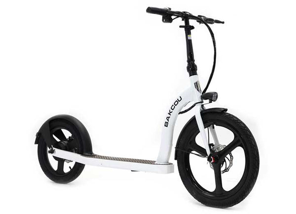 Bakcou Badger Electric Scooter - Gloss White • S-MB-W