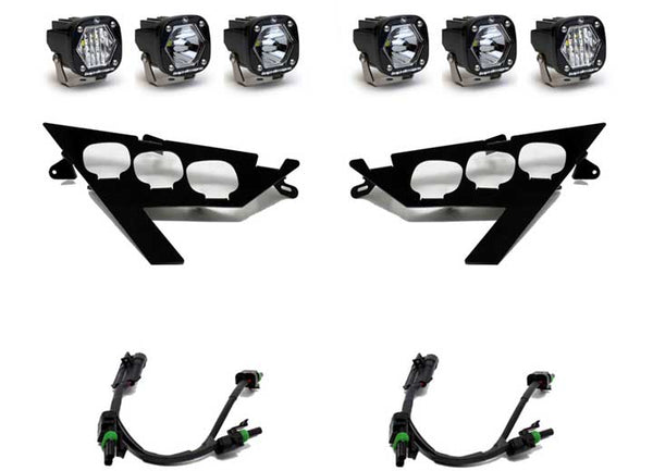 Baja Designs Polaris S1 Triple LED/Laser Headlight Kit - Polaris 2020-24 RZR Pro XP; 2022-24 RZR Pro R/Turbo R • 447157