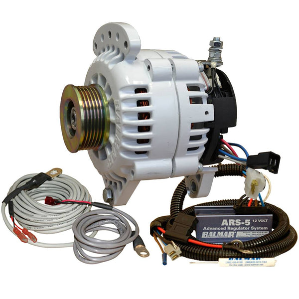Balmar Alternator 120 Amp Saddle Mount ARS Regulator W/Temp Sensor Single K6 Pulley • 60-YP-120-K6