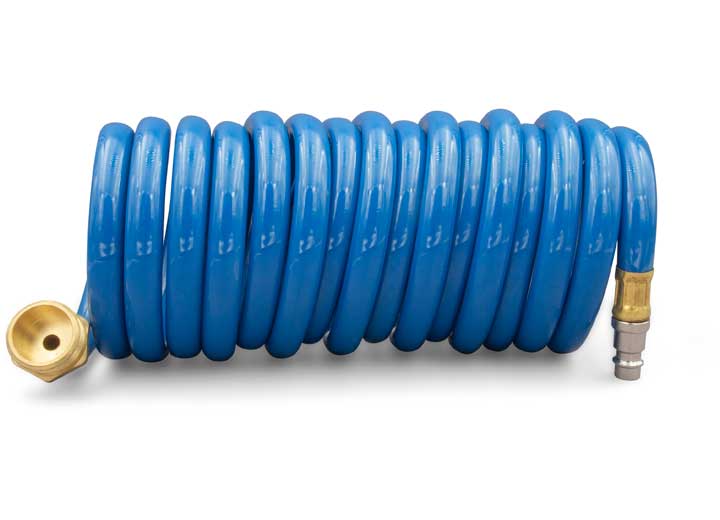 Thetford 15' Blue Coil Shower Hose with Quick Disconnect • 94191