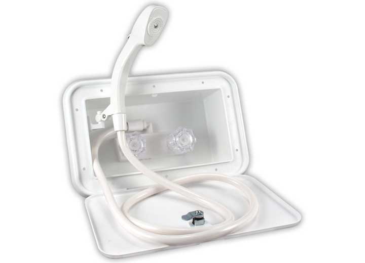 B&B Molders Exterior Shower, Polar White • 94195