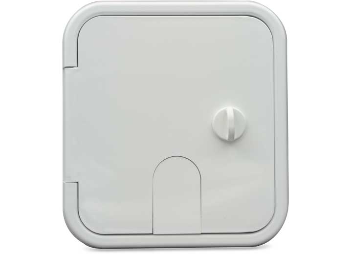 Thetford Small 30/50 Amp Electric Cable Hatch, Thumb Lock, Polar White • 94333