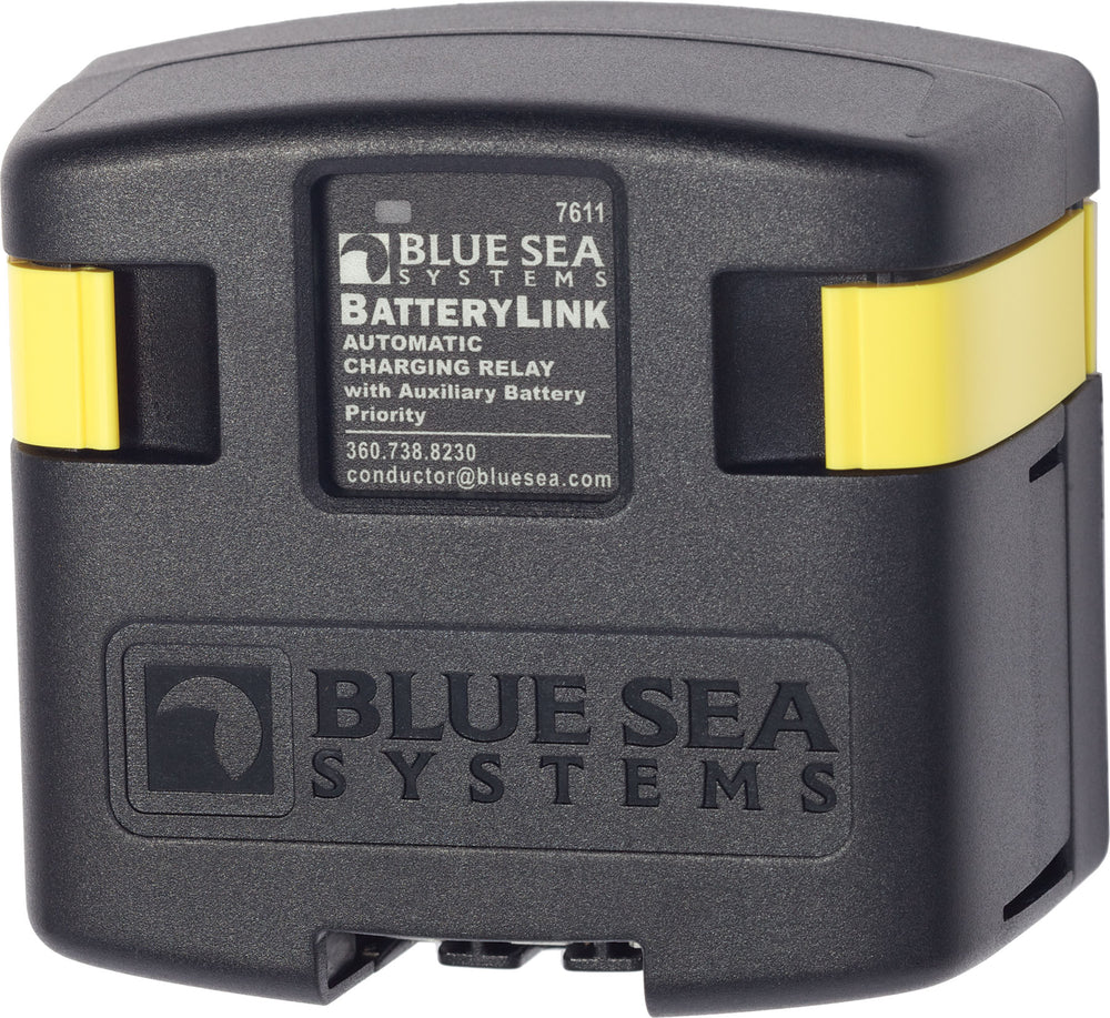 Blue Sea DC BatteryLink Automatic Charging Relay - 120 Amp W/Auxiliary Battery Charging • 7611-BSS