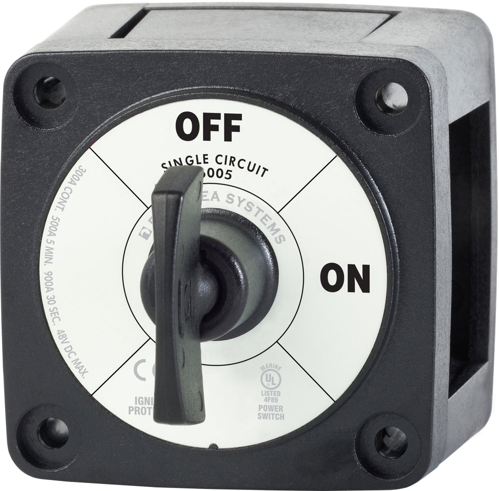 Blue Sea Battery Switch Single Circuit ON-OFF - Black • 6005200-BSS