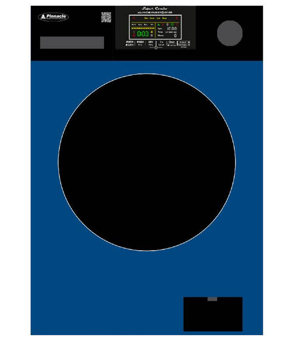 Pinnacle Super Combo RV Washer-Dryer XL 18 lbs Winter Blue /Black • 21-5500 BB