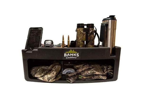 Banks Outdoors Stump Blind Storage Shelf with Light • STSSHELF