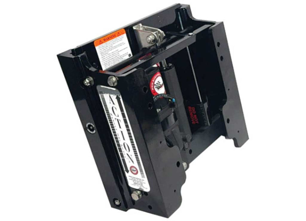 Bob's Machine 6" Setback Action Series Jack Plate, Gloss Black • 100-106010P-PCGB-NOS