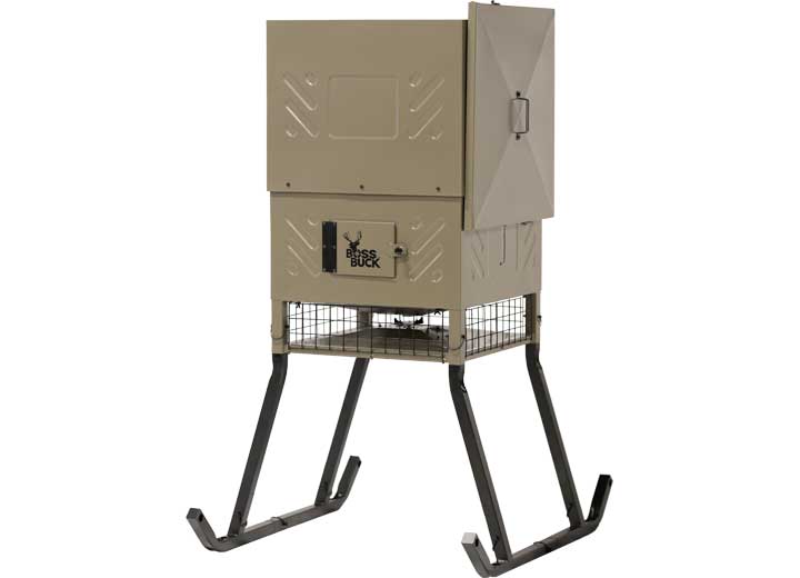 Boss Buck 600 LB Fill Sled Feeder w/ Diverter Plate & Solar Panel • BB-SF600SLEDK